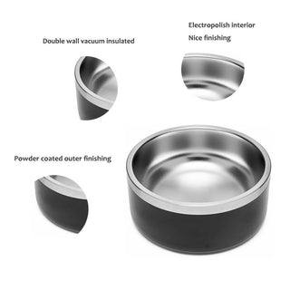 Vacuum Insulated Pet Bowl